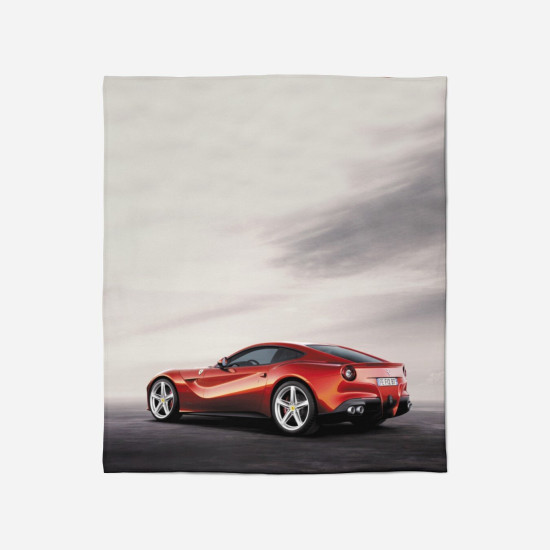 Fleecová deka s auty - Red Ferrari