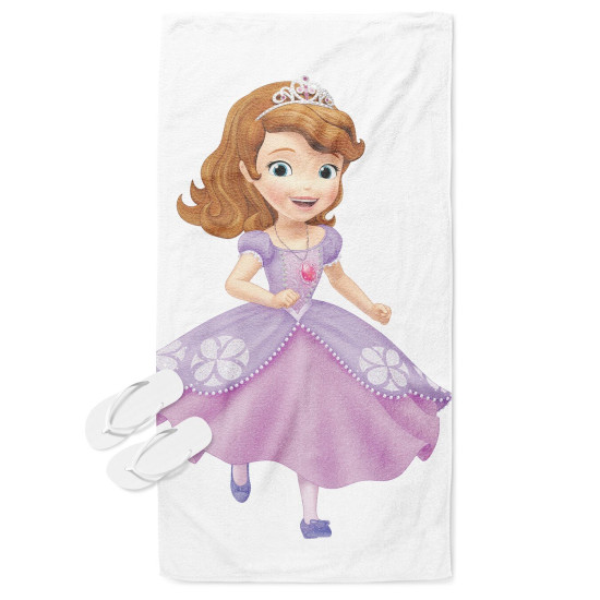 Dětská plážová osuška 3D - Princess Sofia
