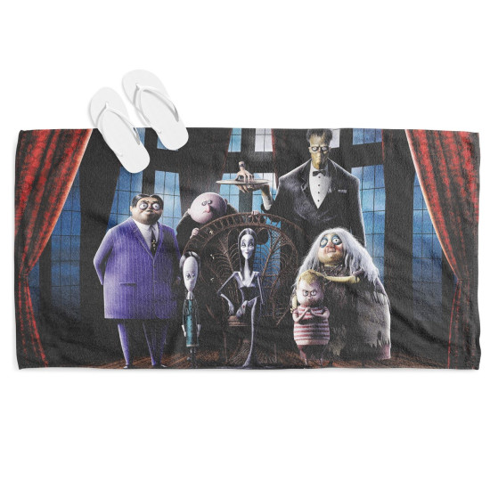 Osuška plážová 3D - Addams Family