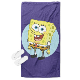 Plážová osuška 3D - Sponge Bob Square Pants