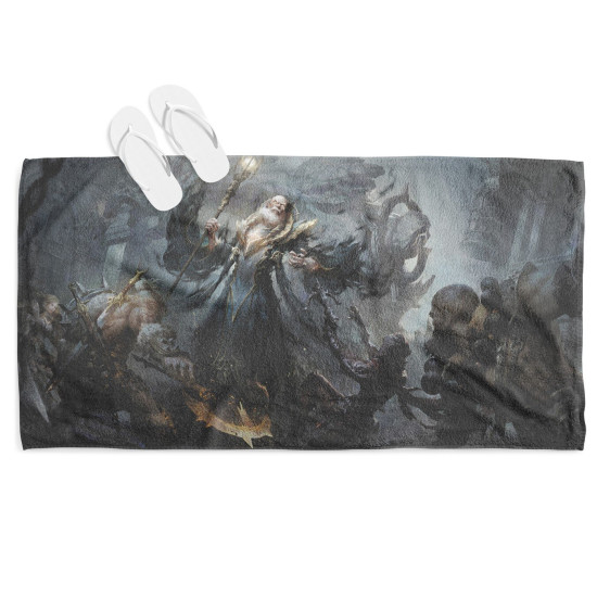 Plážový ručník 3D - Diablo Immortal