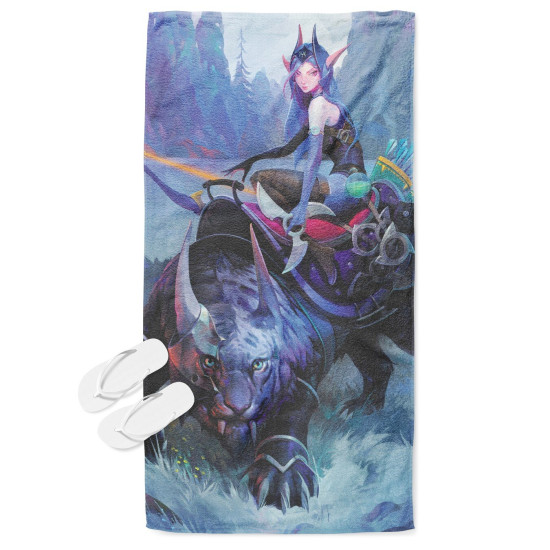 Plážová osuška 3D - Luna Dota 2