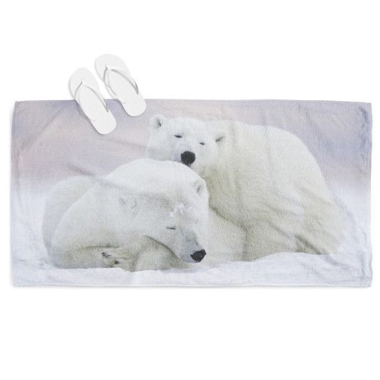 Osuška na pláž - White Bears