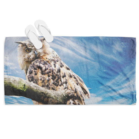 Plážový ručník - Owl
