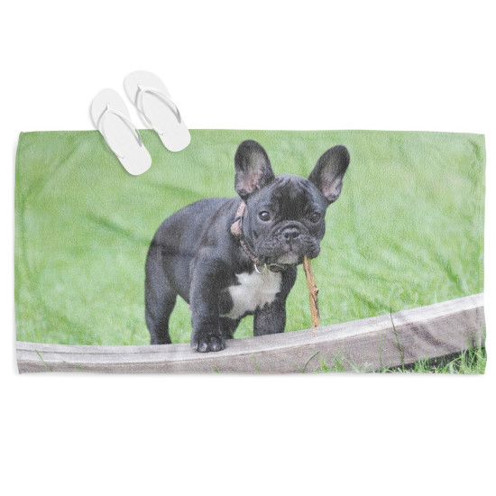 Plážová osuška - French Bulldog