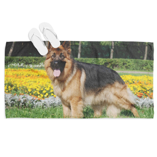 Plážový ručník - German Shepherd Dog