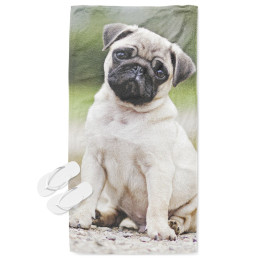 Plážová osuška - Mops