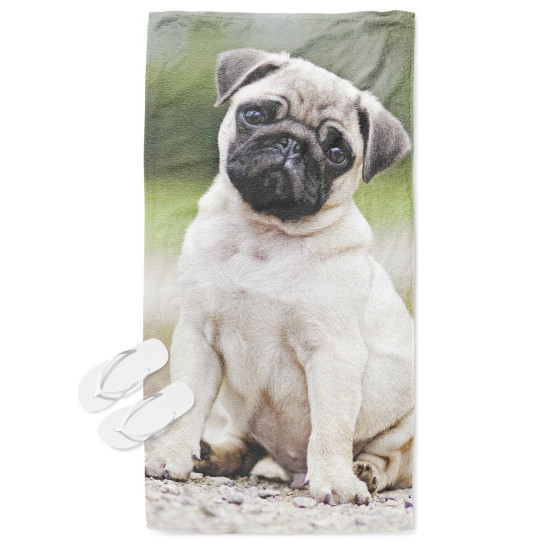Plážová osuška - Mops