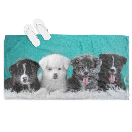 Plážový ručník - Sweet Dogs