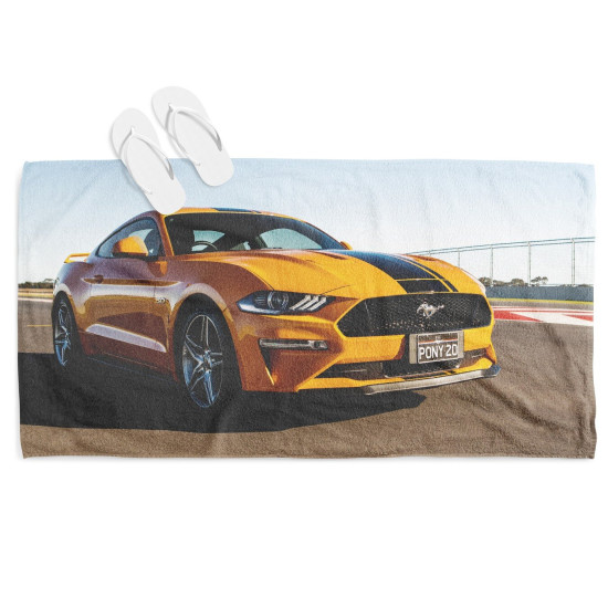 Plážový ručník - Ford Mustang
