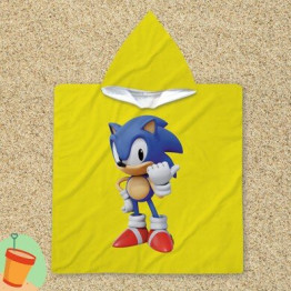 Pončo ručník - Sonic