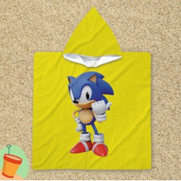 Pončo ručník - Sonic
