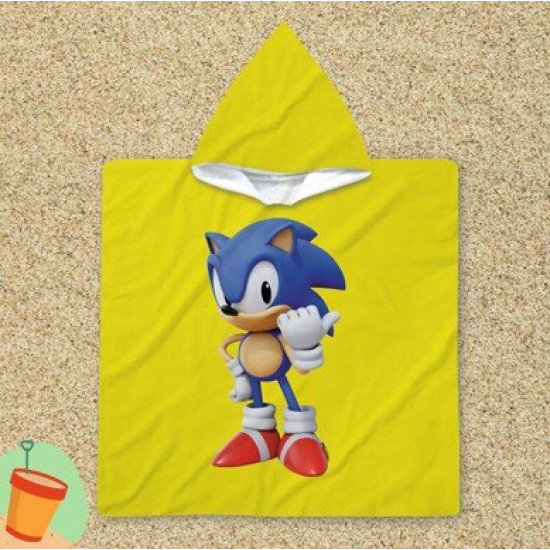 Pončo ručník - Sonic
