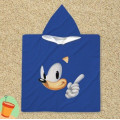 Dětská osuška pončo - Sonic Blue