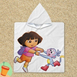 Ručník pončo - Dora and Monkey