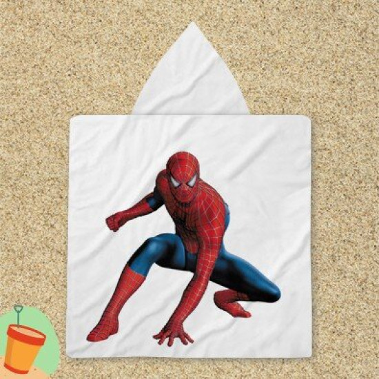 Pončo ručník pro děti - Spiderman White