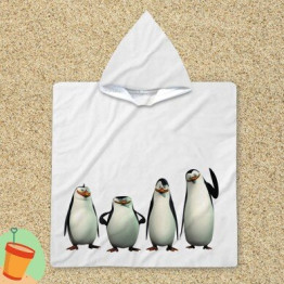 Ponco pro deti - Penguins from Madagascar