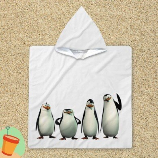 Ponco pro deti - Penguins from Madagascar