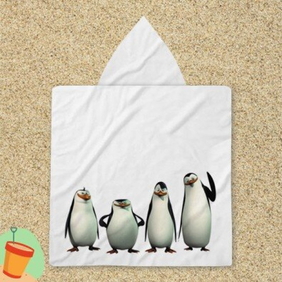 Ponco pro deti - Penguins from Madagascar