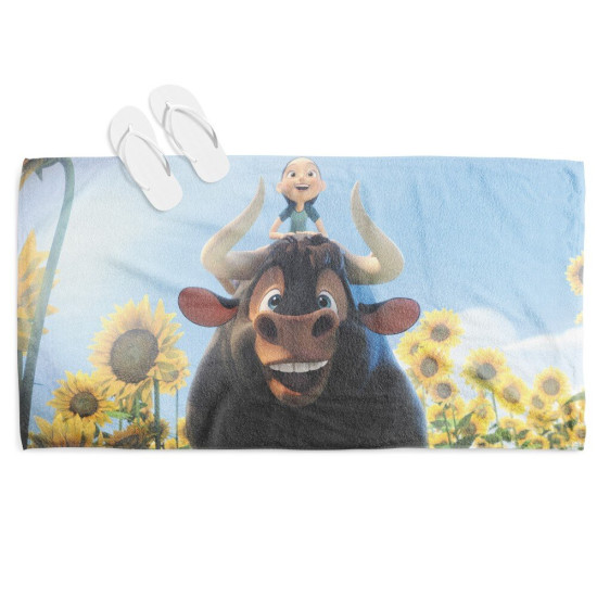 Plážový ručník 3D - Ferdinand Sunflowers