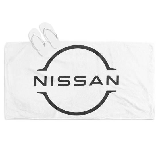 Plážový ručník 3D - Nissan Logo