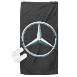 Osuška na pláž 3D - Mercedes Logo