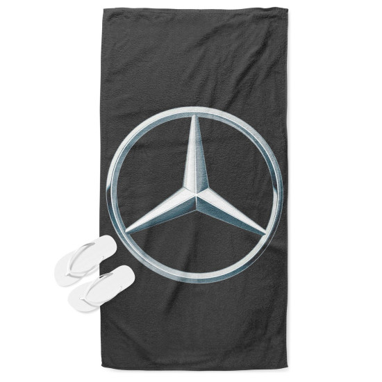Osuška na pláž 3D - Mercedes Logo