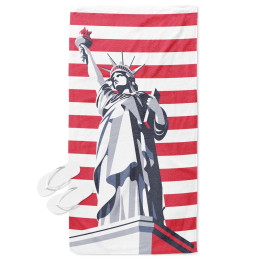 Osuška na pláž 3D - Statue Of Liberty
