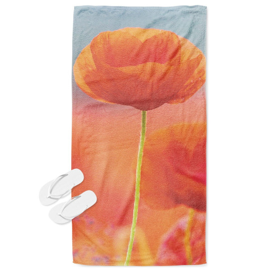 Plážová osuška - Poppies