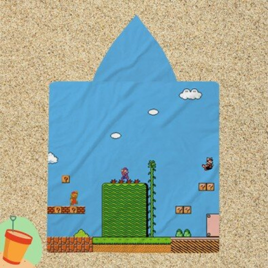 Pončo ručník pro děti - Super Mario