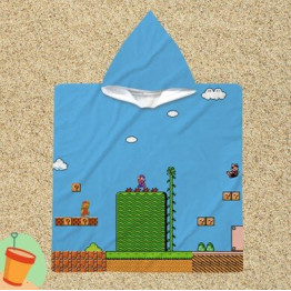 Pončo ručník pro děti - Super Mario