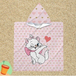 Pončo ručník pro děti - Marie Cat Lady