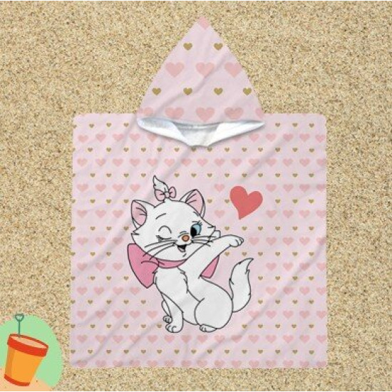 Pončo ručník pro děti - Marie Cat Lady