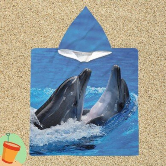 Ponco pro deti - Dolphins