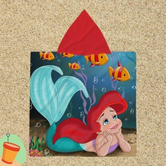 Dětské pončo - The Little Marmaid Ariel
