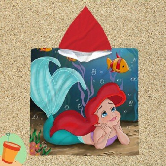 Dětské pončo - The Little Marmaid Ariel