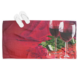 Osuška na pláž - Red Wine