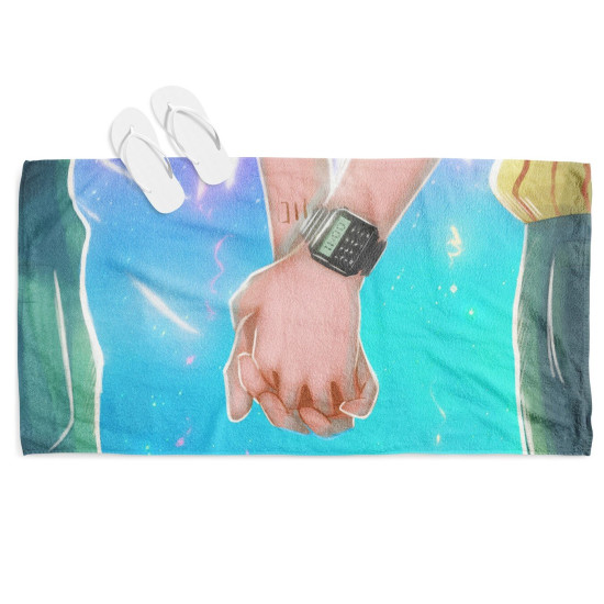 Plážový ručník - Hold My Hand