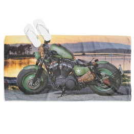 Plážový ručník - Harley-Davidson Green