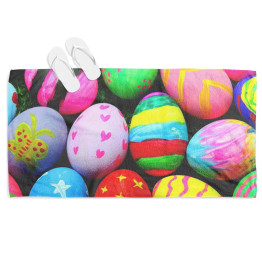 Osuška na pláž - Colorful Easter Eggs