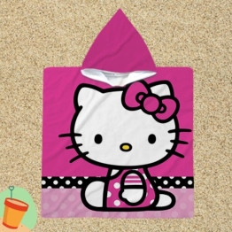 Dětské pončo - Hello Kitty Magenta