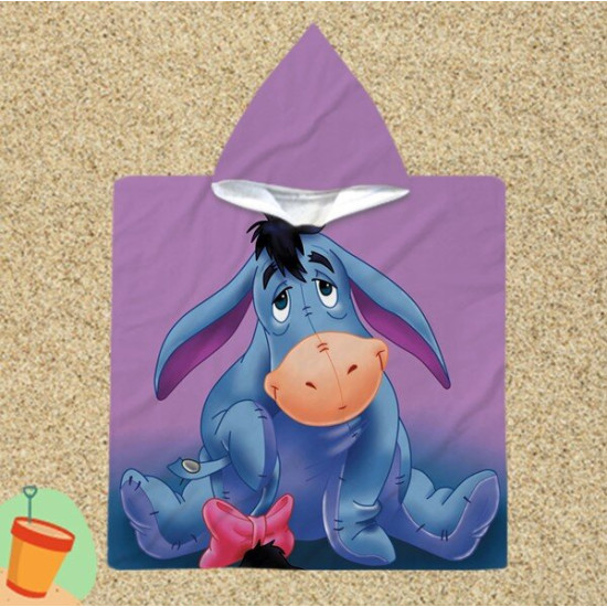 Dětská osuška pončo - Eeyore Bow