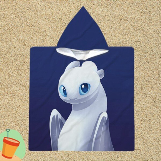 Pončo ručník pro děti - Light Fury