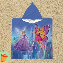 Dětská osuška pončo - Fairy Princesses