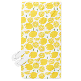 Plážový ručník 3D - Lemons