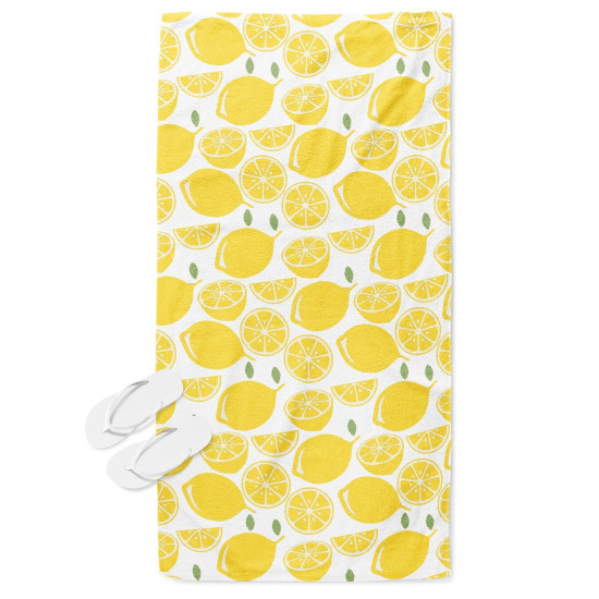 Plážový ručník 3D - Lemons