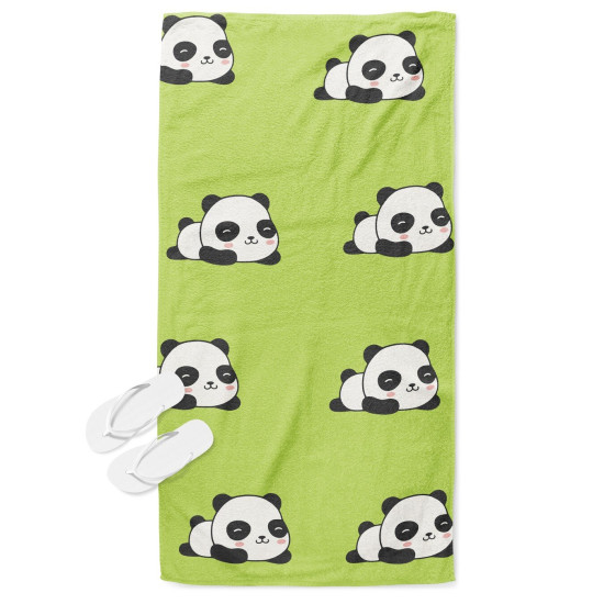 Plážová osuška 3D - Mini Pandas