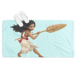 Plážová osuška 3D - Moana Princess 
