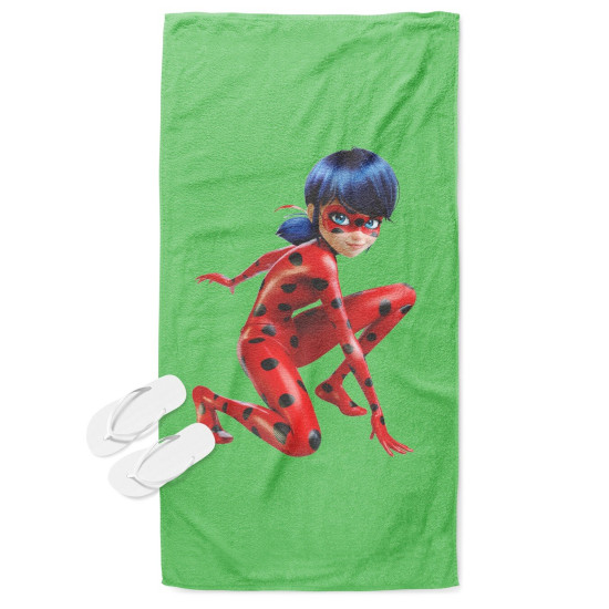 Osuška plážová 3D - Ladybug Sitting