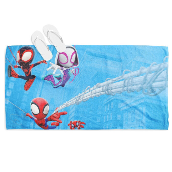 Plážový ručník 3D - Spidey in air